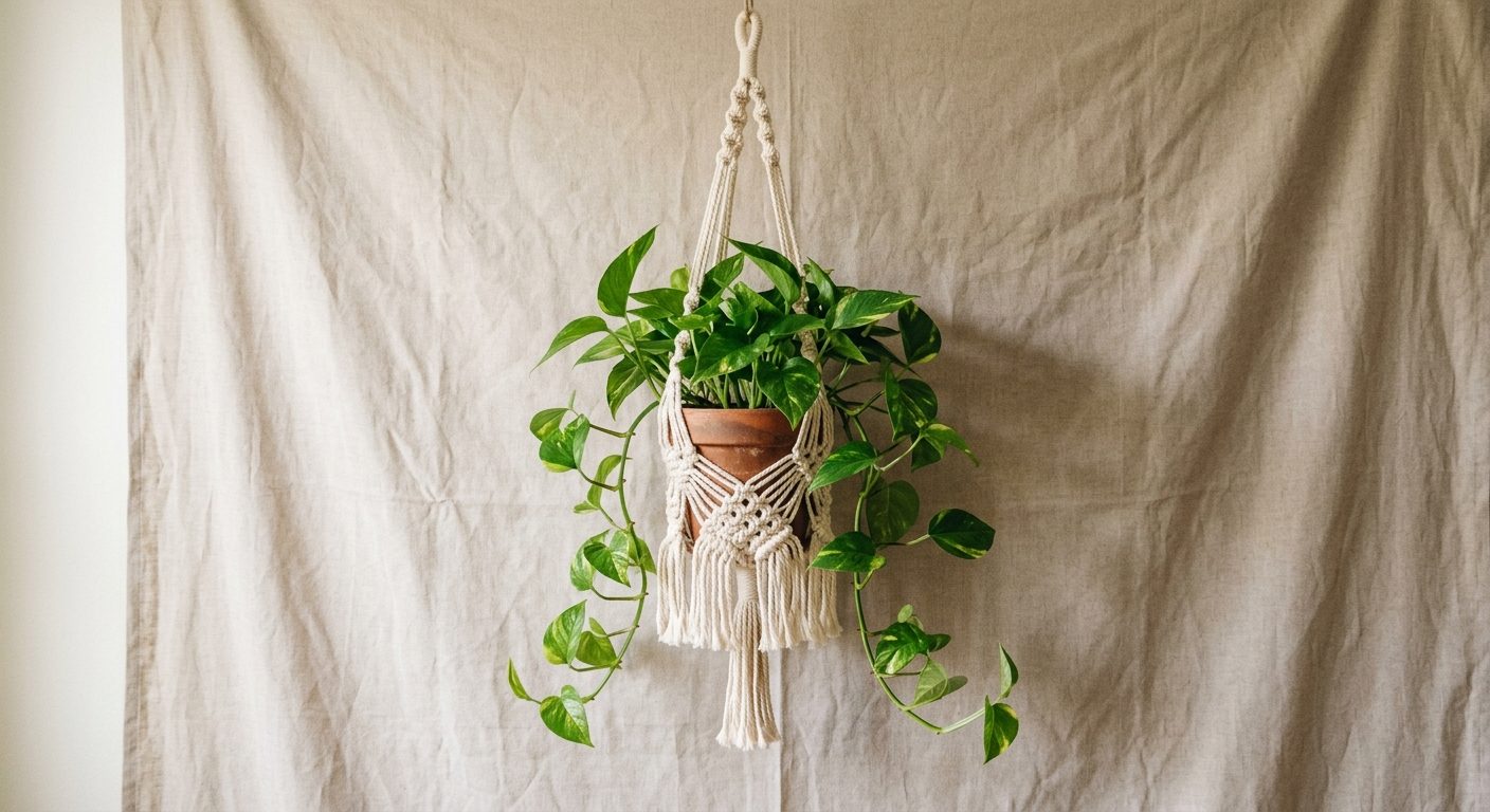 Hanging Planter (Macrame)