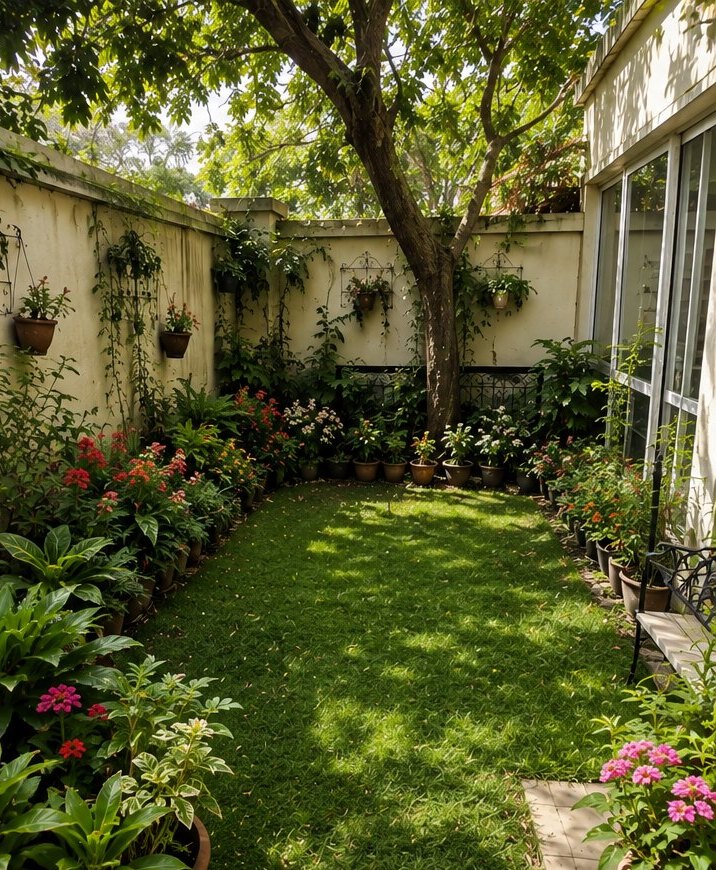 Courtyard brought back to life — after Garden Sathi care